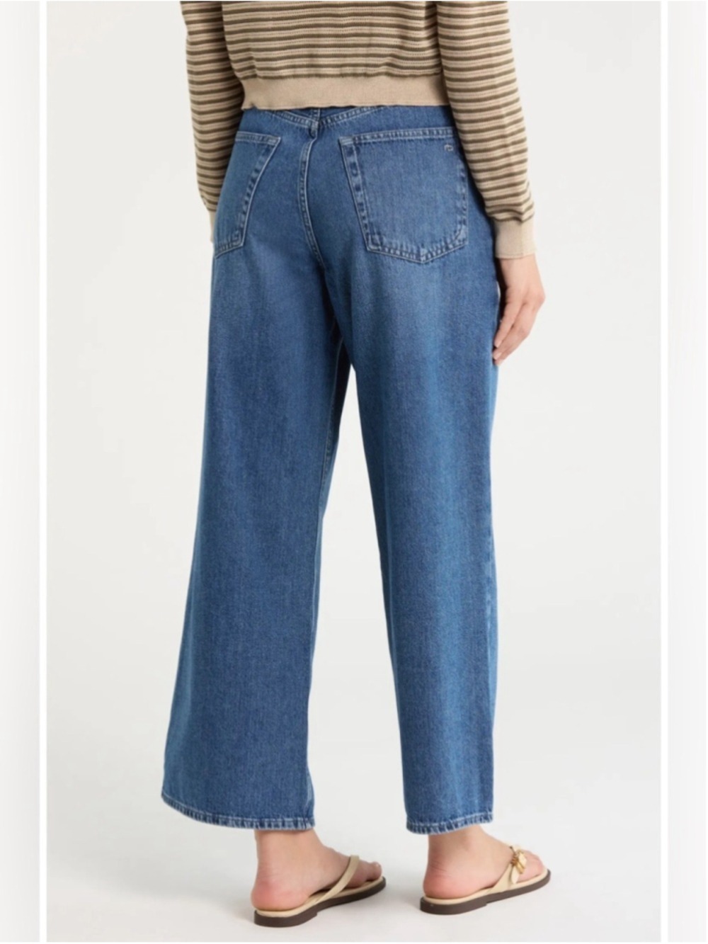 Rag and Bone Annie High Waist Ankle Wide Leg Jeans in Lowry - Picture 2 of 9